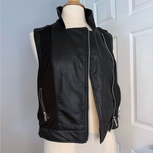 ABS Allen Schwartz Faux Leather Vest